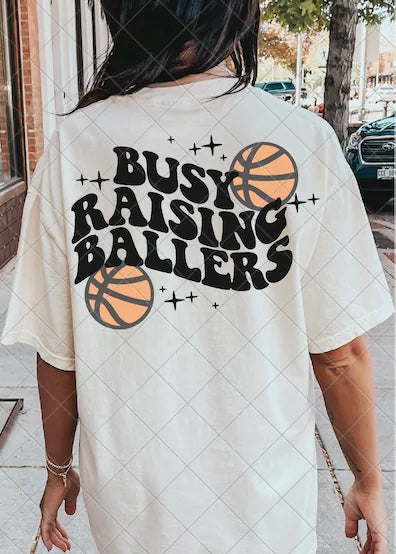 Basketball Busy Raising Ballers Dtf Transfer Earthline Customs