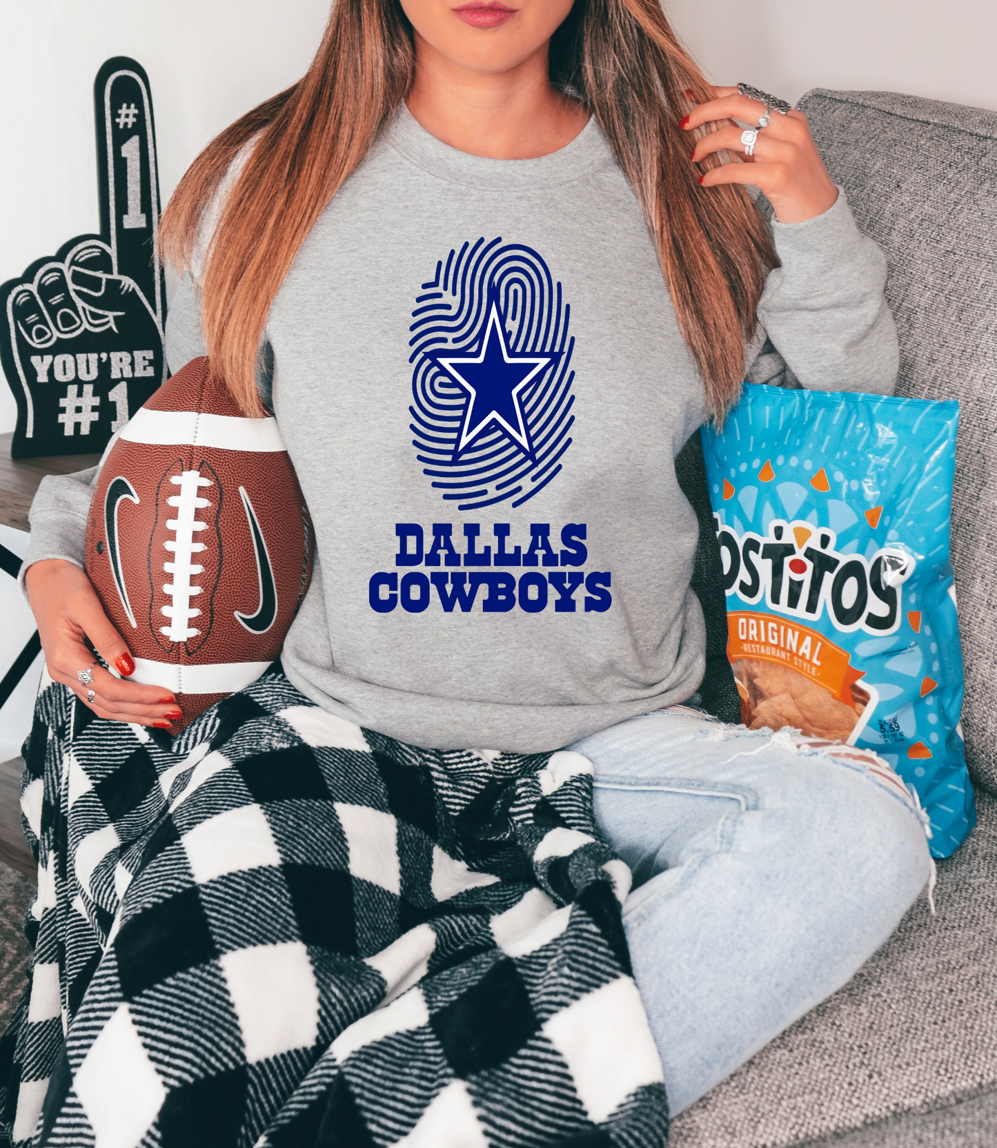 Dallas cowboys with fingerprint