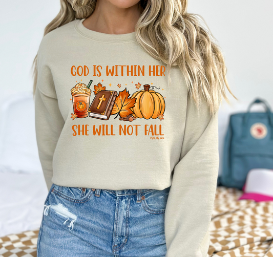 God is within her she will not fall