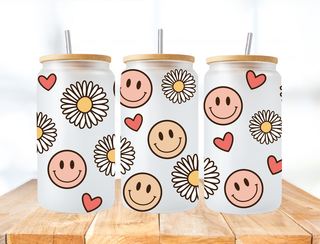 Smileys, hearts, and daisy's - UV Libby Wrap – Earthline Customs