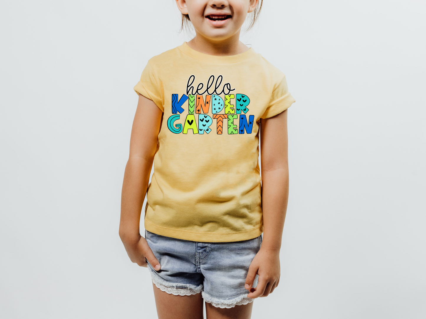 Hello kindergarten-multicolored