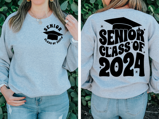 Senior class of 2024 with cap - front