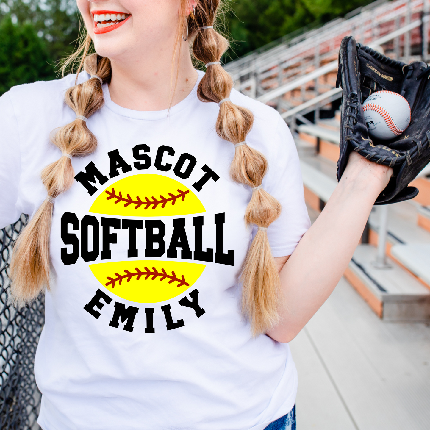 Personalized Mascot Softball Name