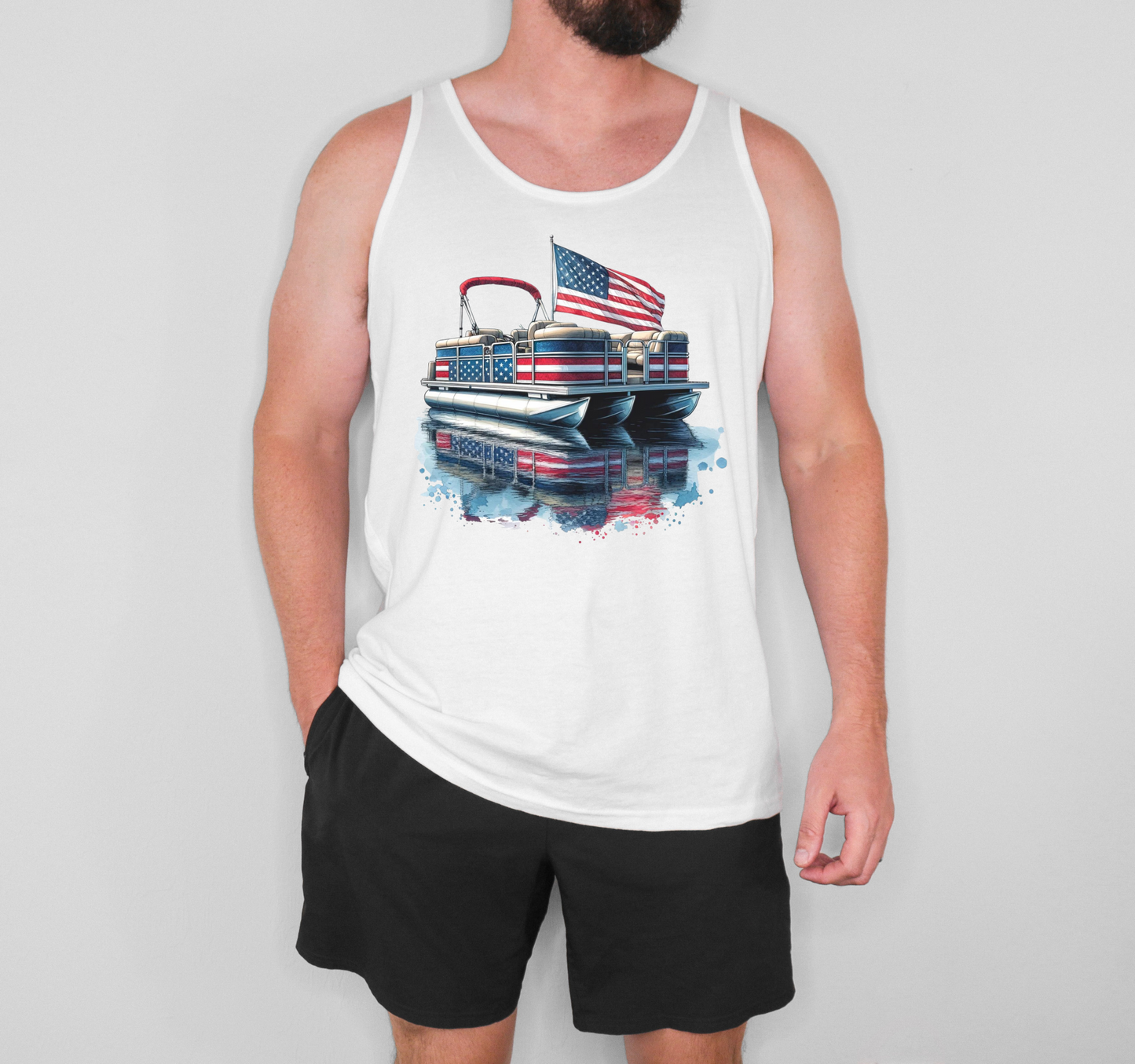 American Flag Boat