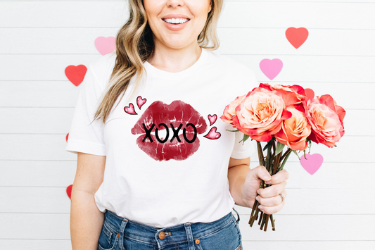 XOXO Lipstick Kiss With Hearts