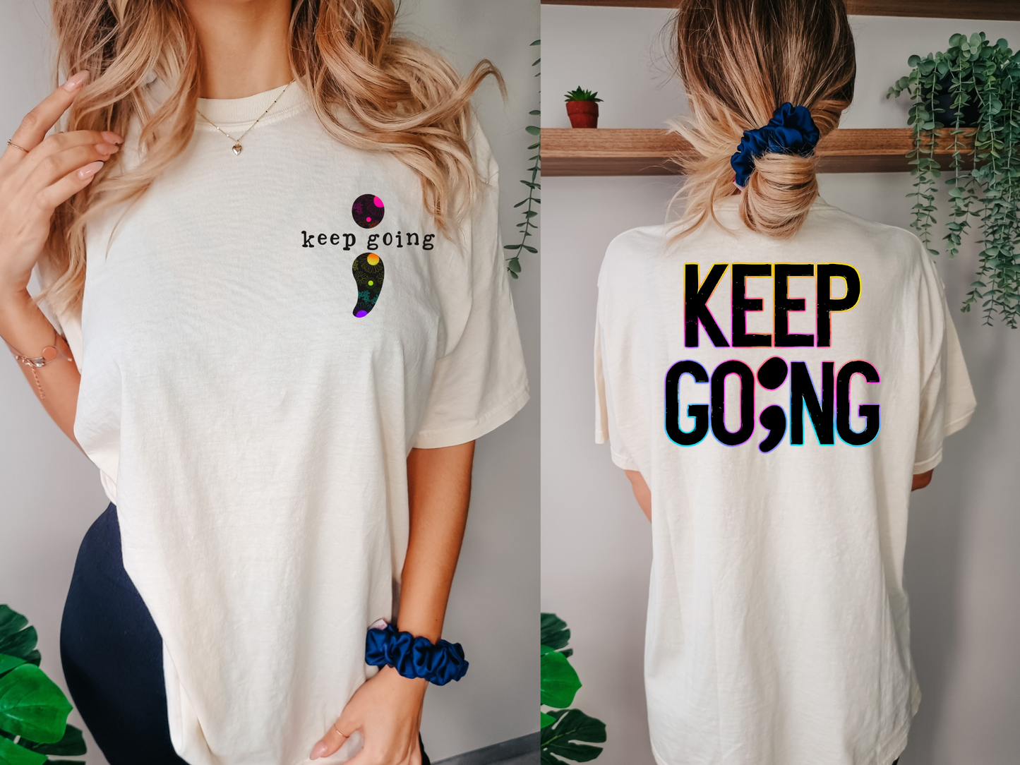 Keep going, semicolon-front