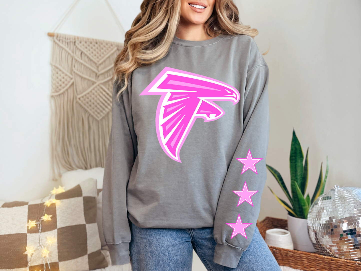 Falcons Pink Football - FRONT ONLY