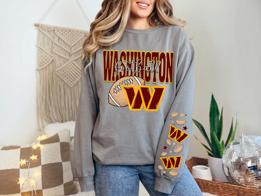 Faux Embroidery Washington Football - SLEEVE