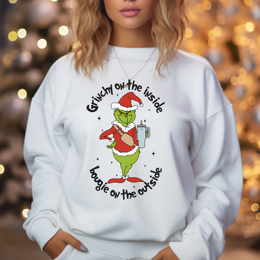 Grinchy on the inside, bougie on the outside