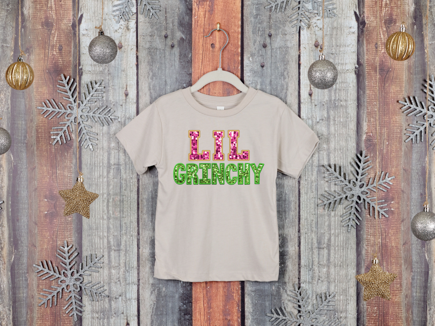 Lil Grinchy - faux sequin