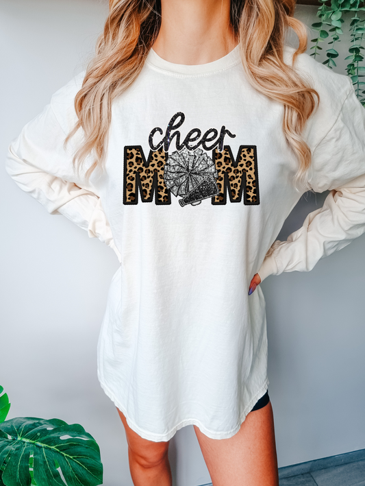 Cheer mom - cheetah print