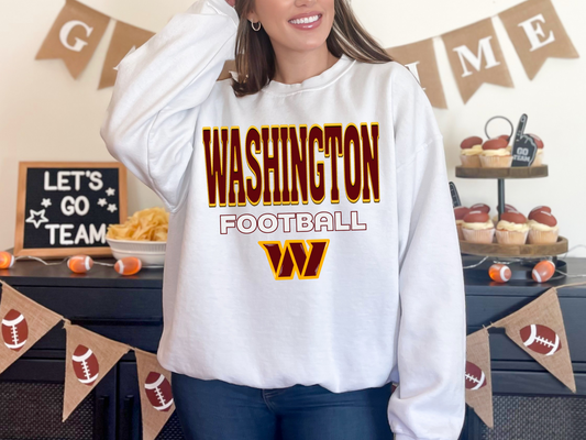 Faux Embroidery Washington Football