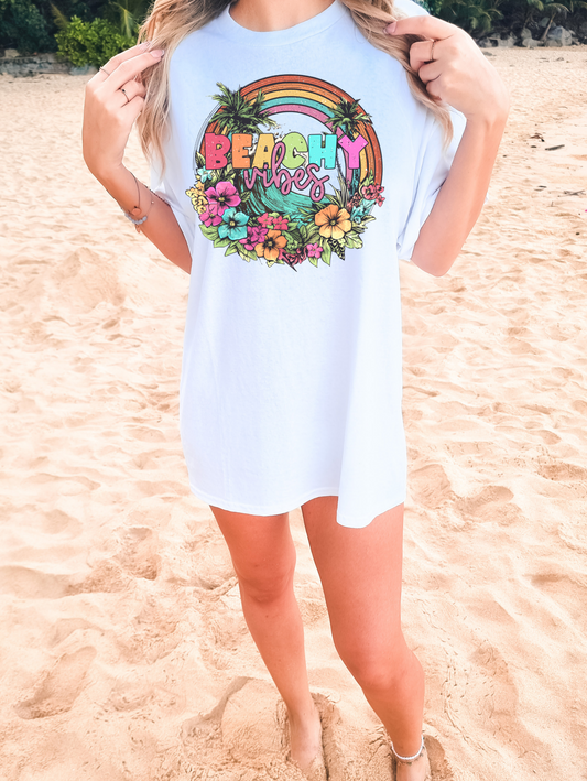 Beachy Vibes Floral Rainbow