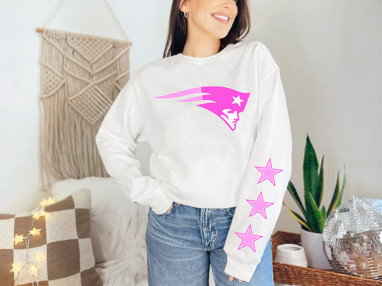 Patriots Pink Football - FRONT ONLY