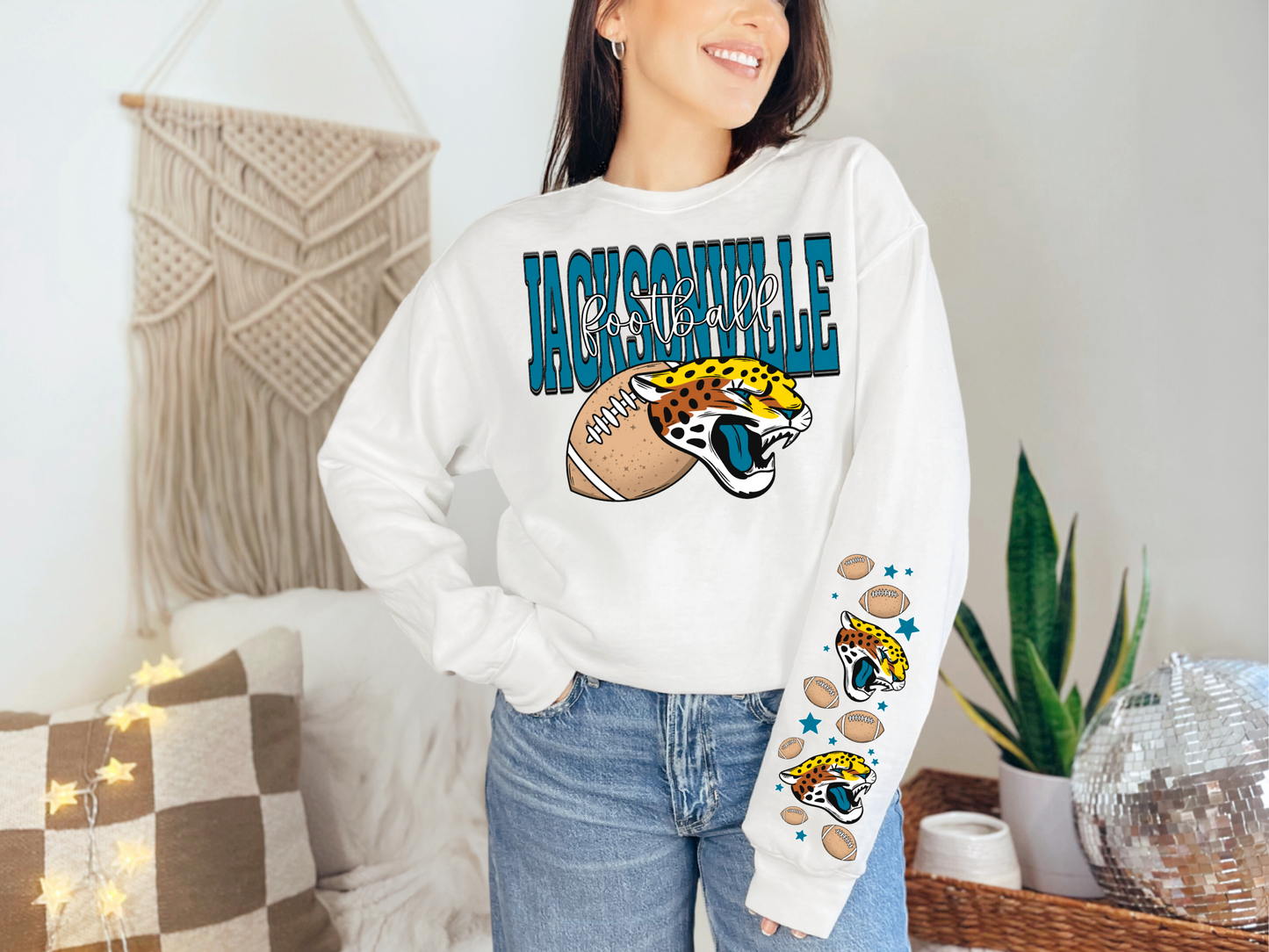 Faux Embroidery Jacksonville Football - SLEEVE