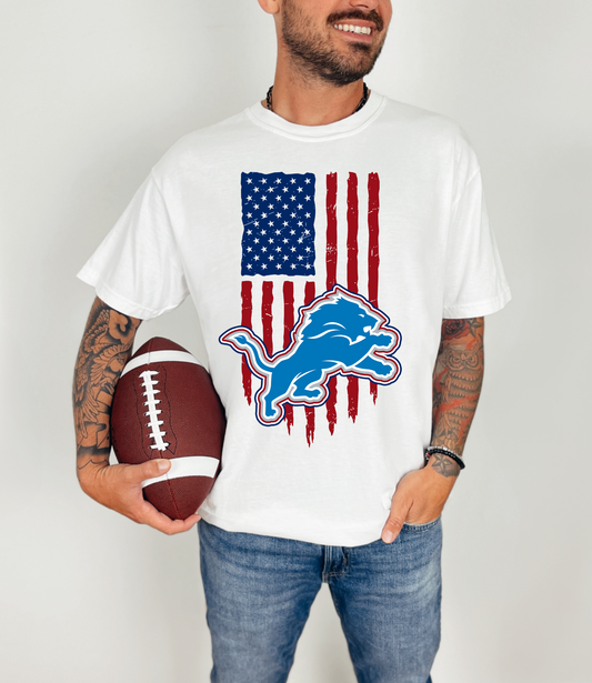 USA Flag Lions