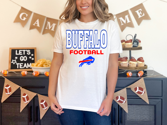 Faux Embroidery Buffalo Football