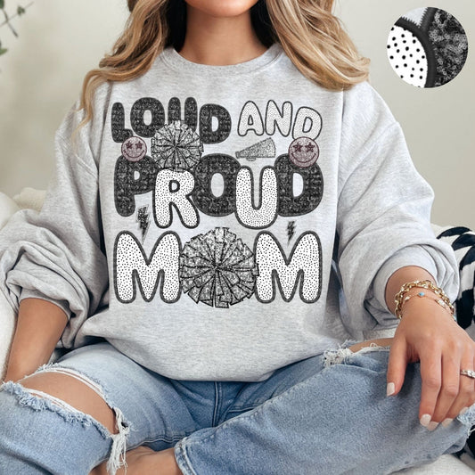 Loud and Proud Cheer Mom-Polka Dots