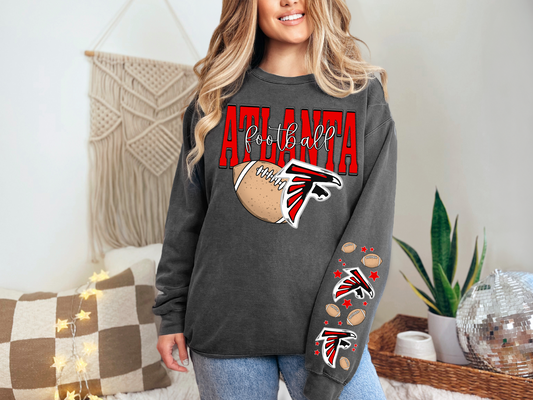 Faux Embroidery Atlanta Football -  FRONT