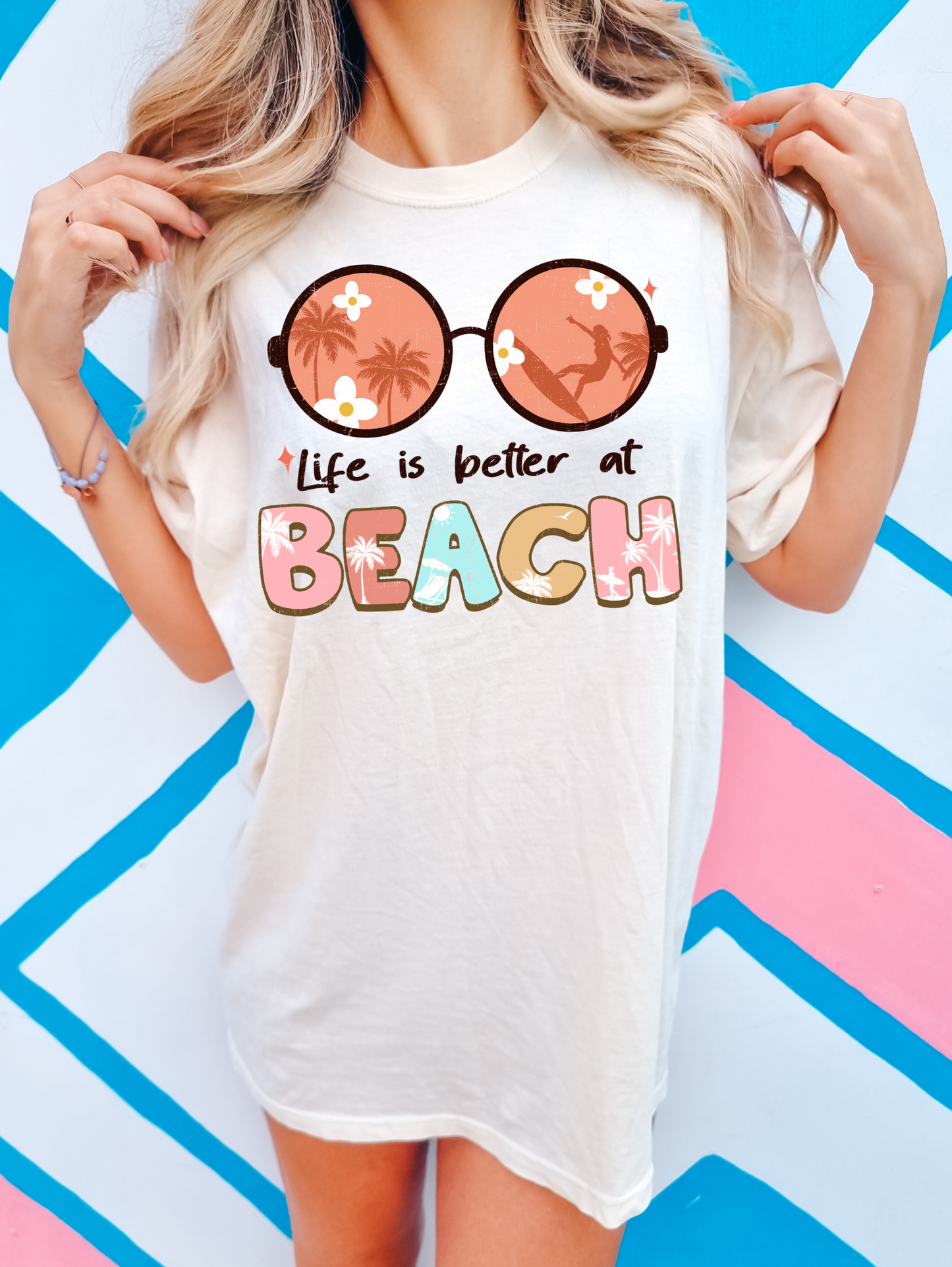 Life is better at the beach, with sunglasses