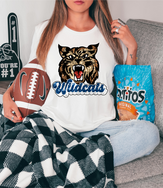 Wildcats, sequin - mascot