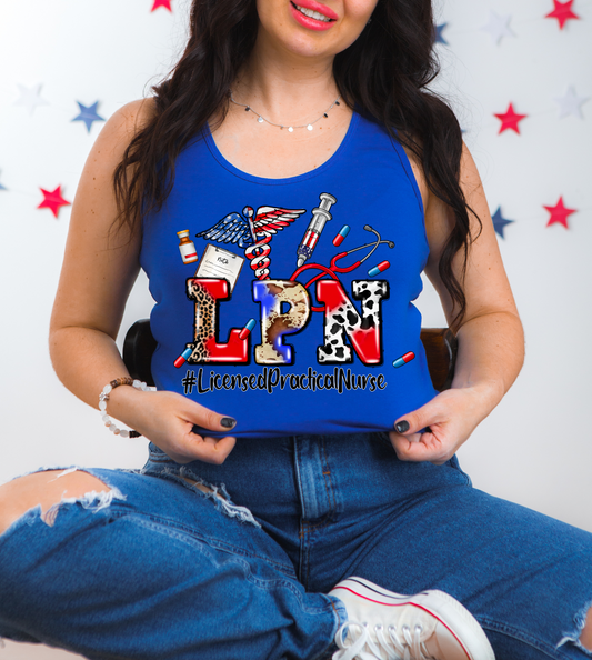 LPN-Animal and Flag Print