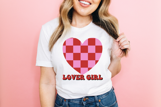 Checkered Heart Lover Girl