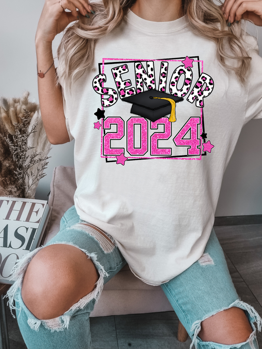 Senior 2024 - pink and cap