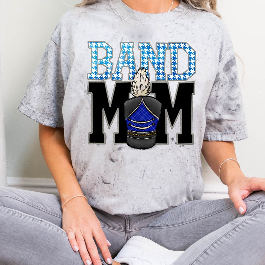 Band mom blue checkered