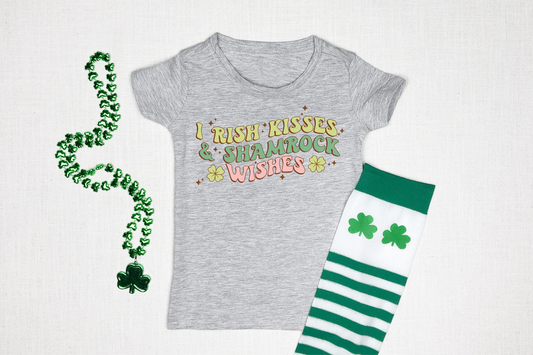 Irish kisses and shamrock wishes