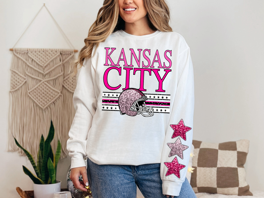 NFL Pink Sequins Kansas City - FRONT