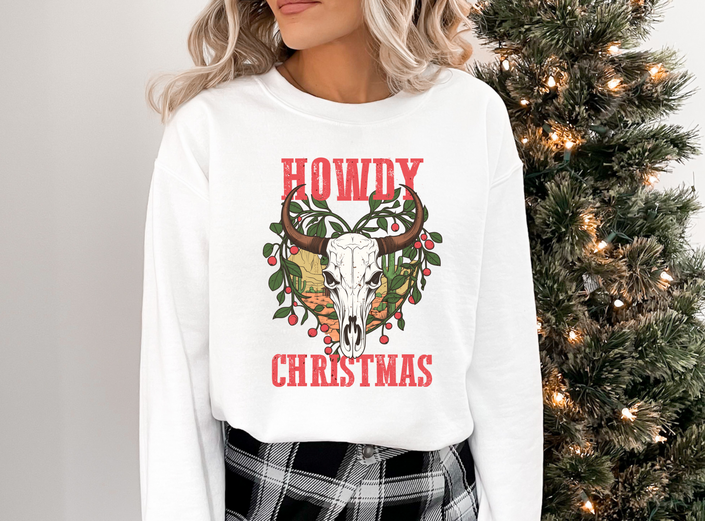 Howdy Christmas, bull skull