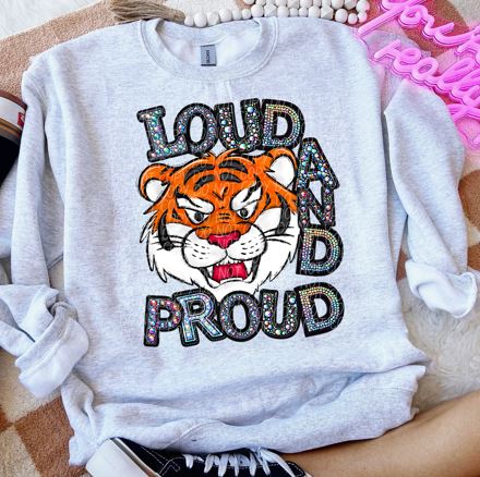 Rhinestone Loud And Proud Tigers