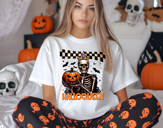 Halloqueen Checkered Skeleton Crown