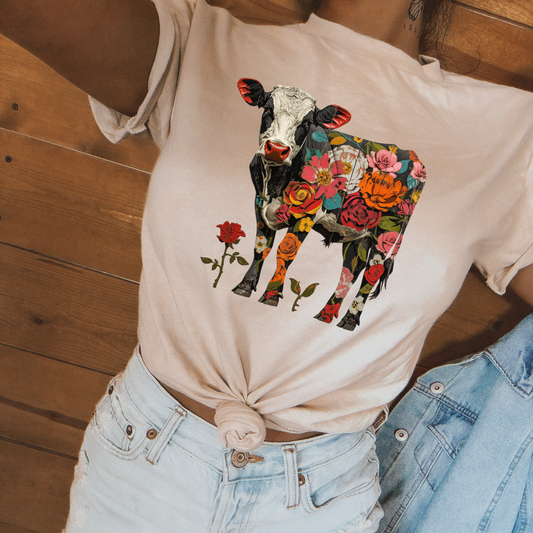 Floral Cow