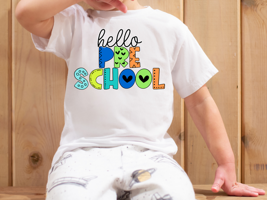 Hello preschool-multicolored