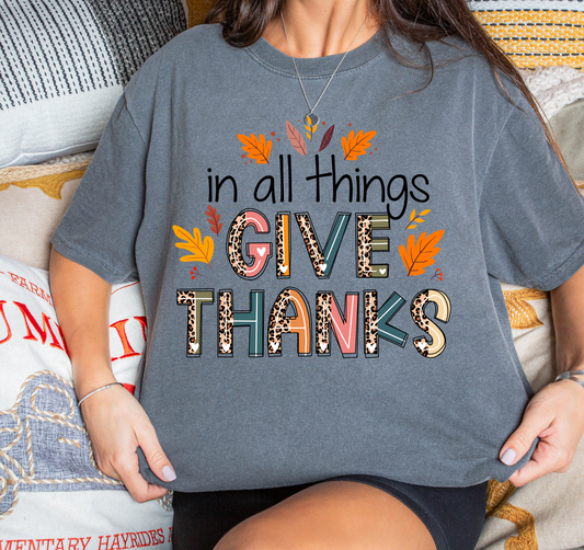 In all things give thanks