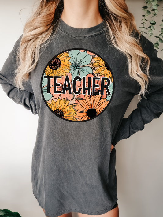 Teacher Floral Circle