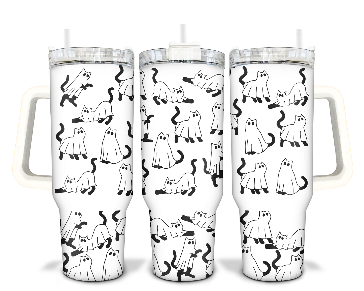 Spooky Cats - 40oz Tumbler Wrap