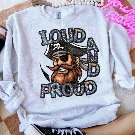 Rhinestone Loud And Proud Pirates