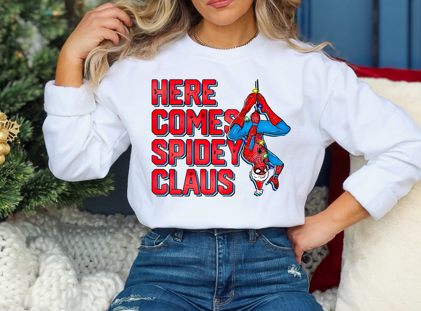 Here comes spidey claus