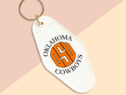 Oklahoma Cowboys - Motel keychain