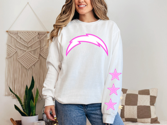 Chargers Pink Football - FRONT ONLY