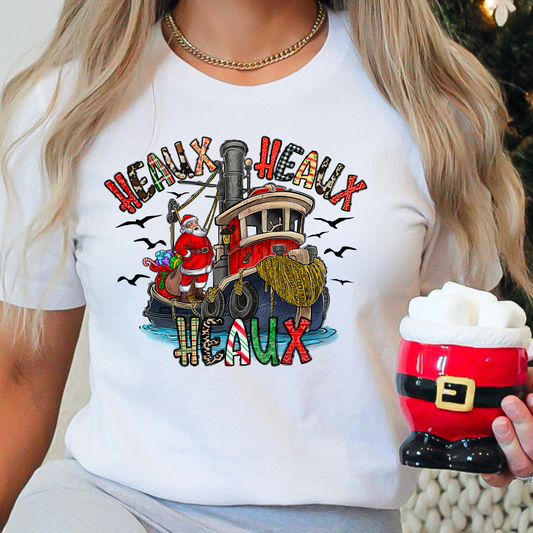 Heaux Heaux Heaux - Santa on a boat