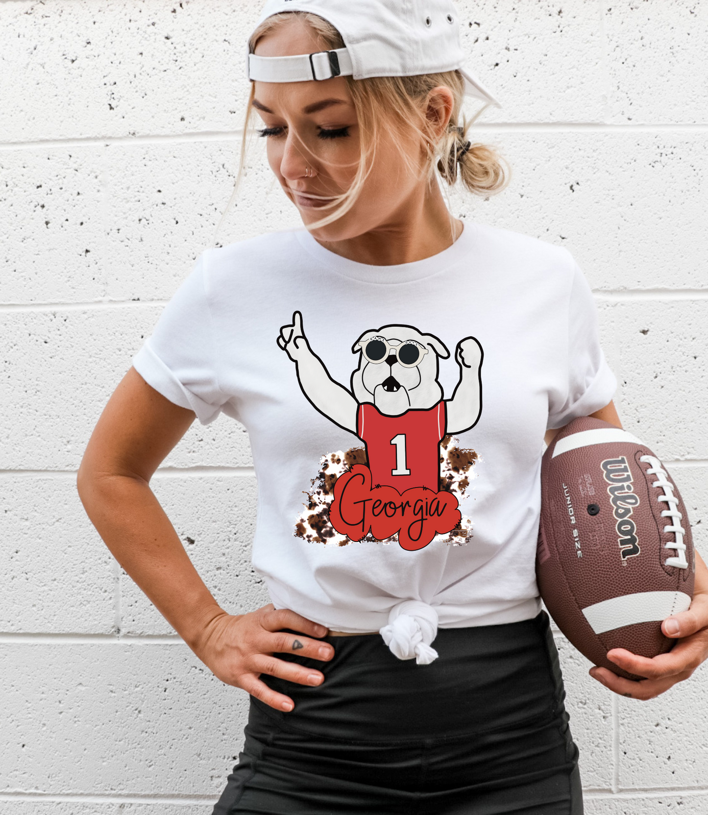 Georgia bulldogs mascot-cow print