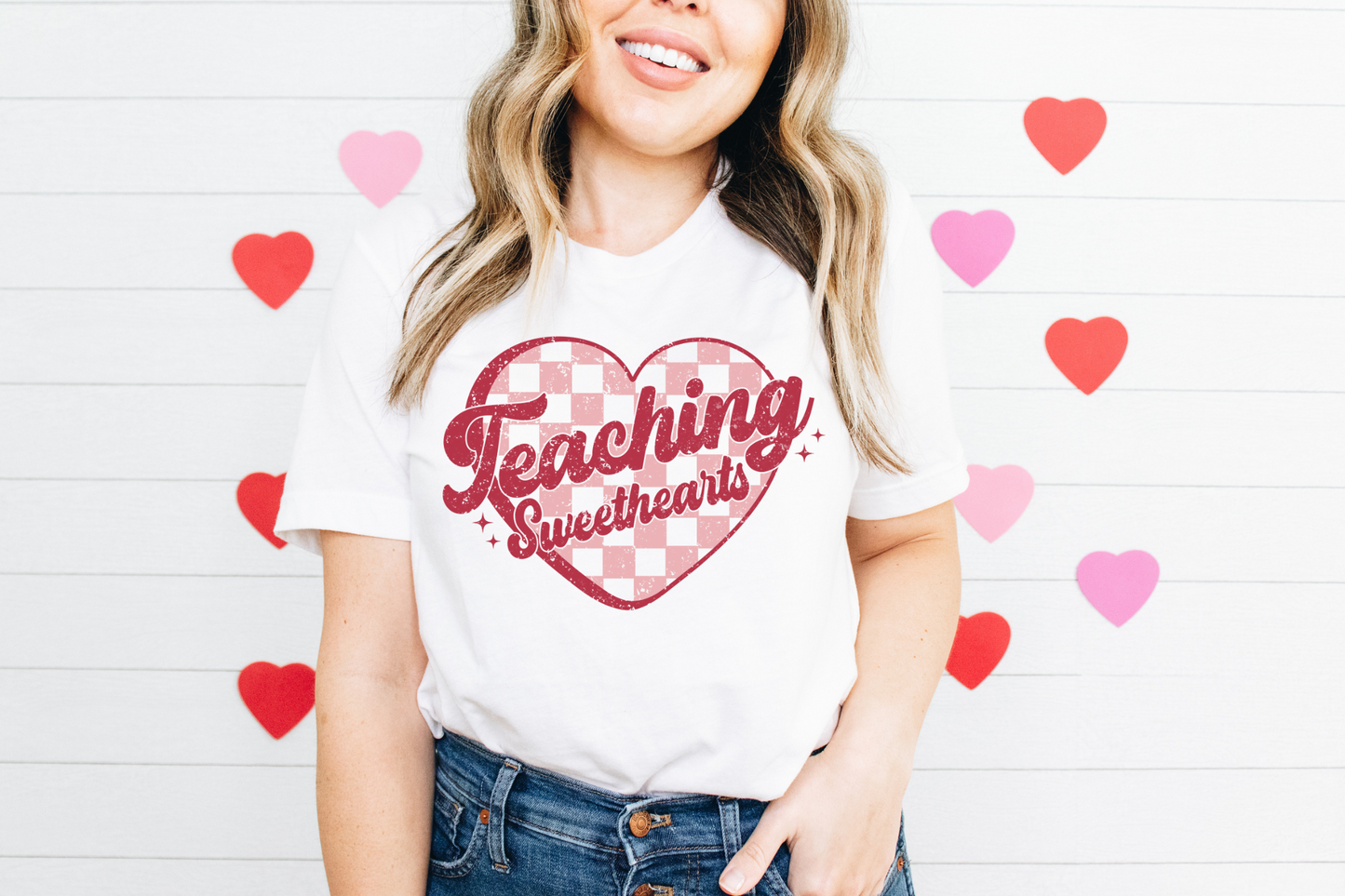 Teaching Sweethearts Checkered Heart