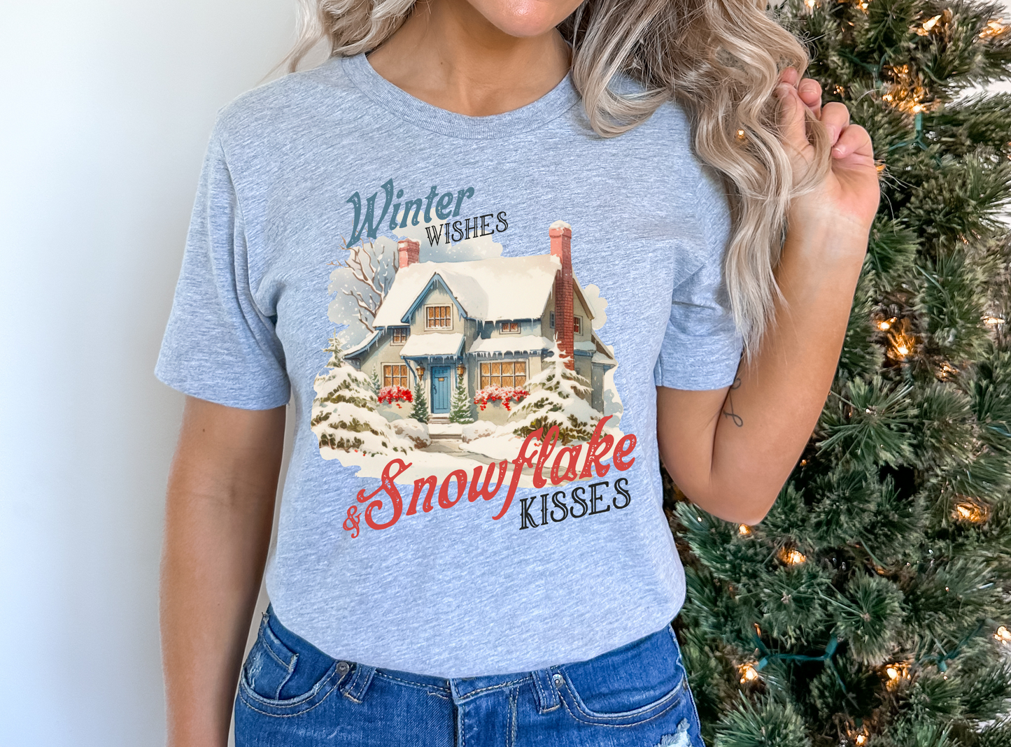 Winter wishes and snowflake kisses