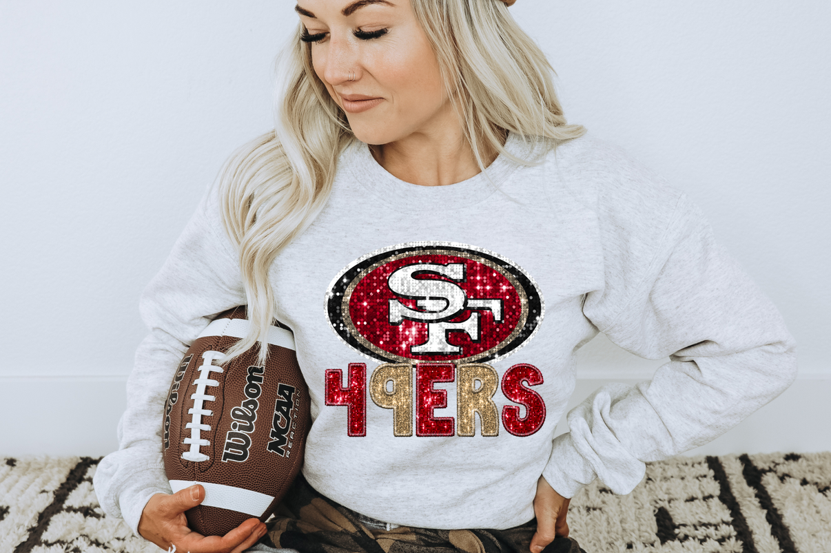 Faux Sequins 49ers – Earthline Customs