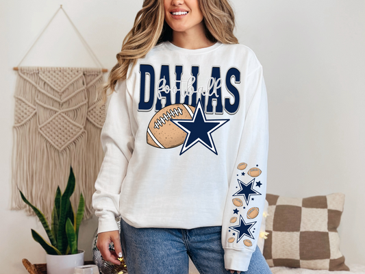 Faux Embroidery Dallas Football - SLEEVE