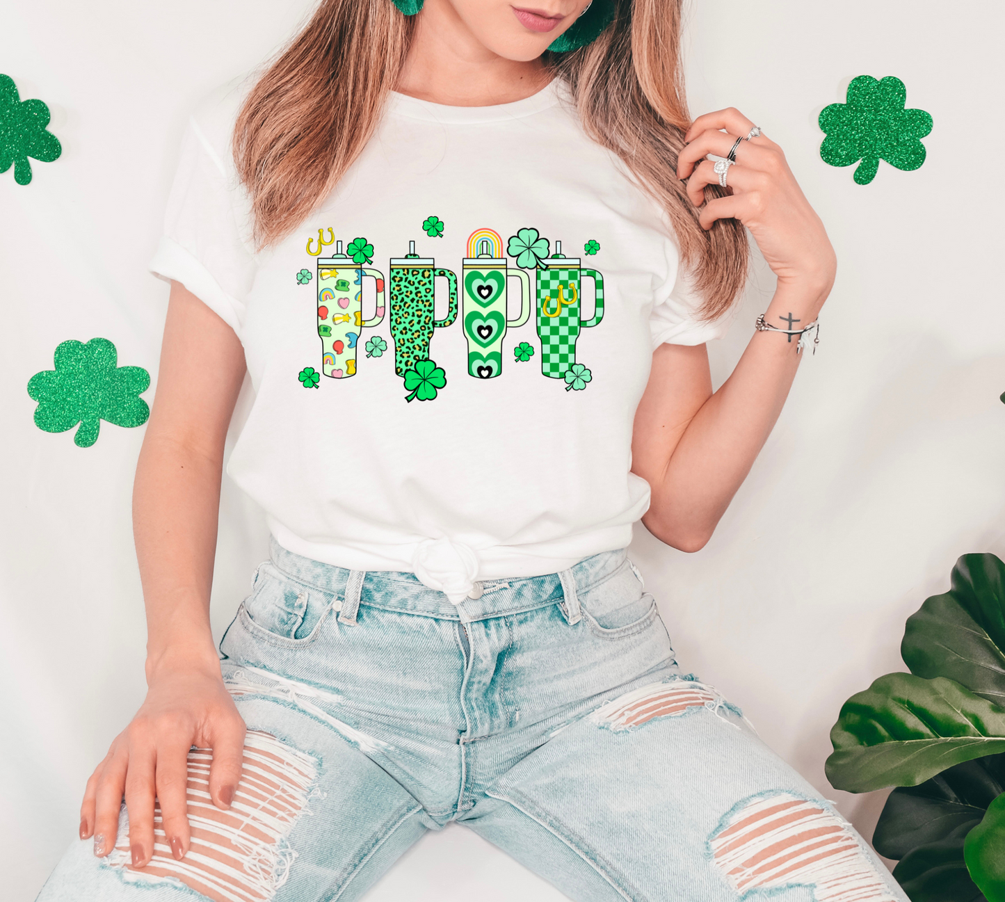 St. Patrick’s design tumblers